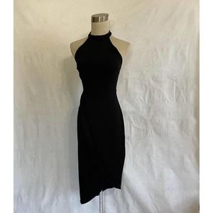 Modcloth Black Halter Dress Size Small